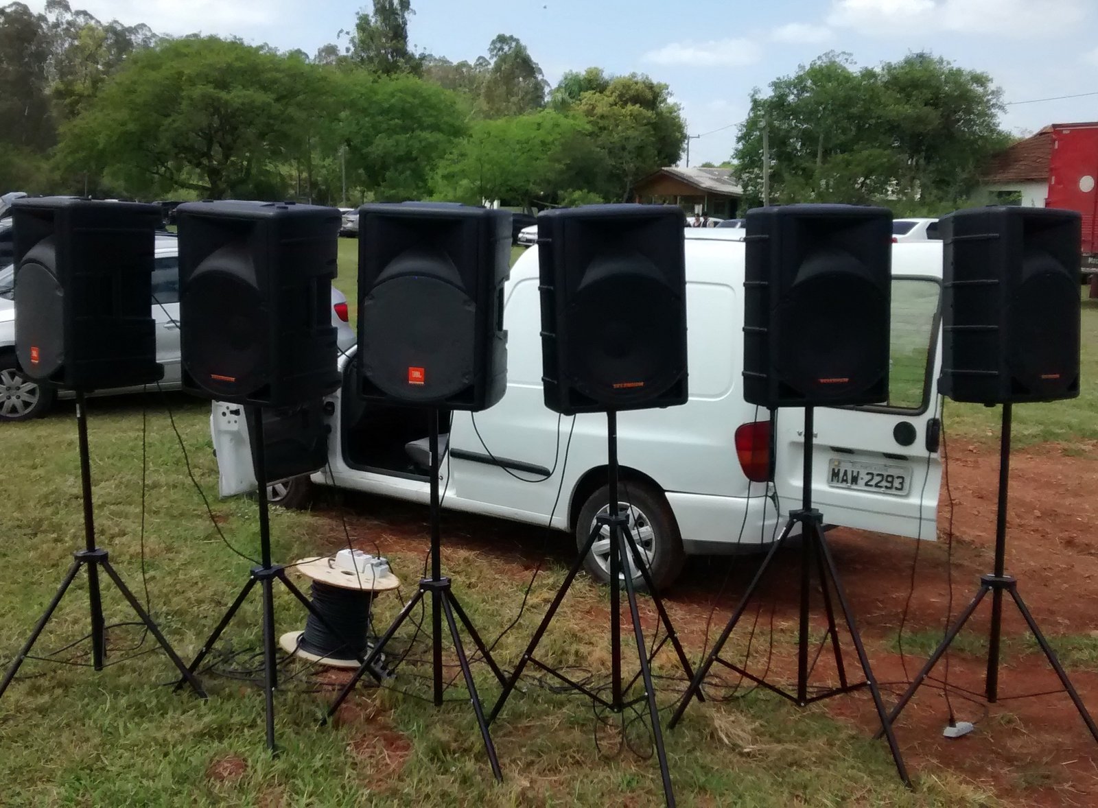 Sonorização de evento externo